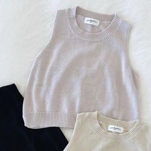 CJLA Lilac Sweater Cropped tank